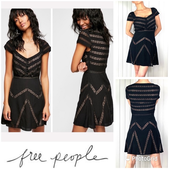 Free People Dresses & Skirts - 🎉🥂NWT |•FREE PEOPLE•| LAST ONE, SZ 4 LEFT • Retro Inspired Mini Dress